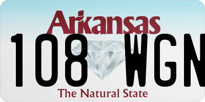 AR license plate 108WGN