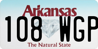 AR license plate 108WGP