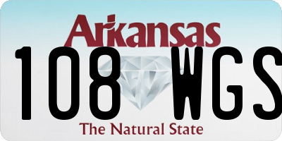 AR license plate 108WGS