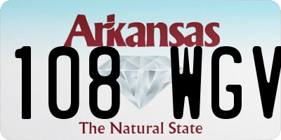 AR license plate 108WGV