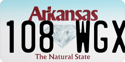 AR license plate 108WGX