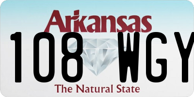 AR license plate 108WGY