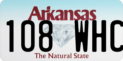 AR license plate 108WHC