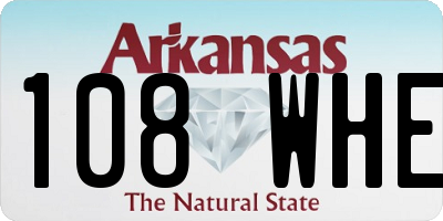 AR license plate 108WHE