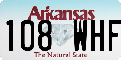 AR license plate 108WHF
