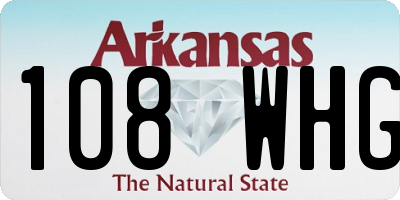 AR license plate 108WHG