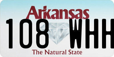 AR license plate 108WHH