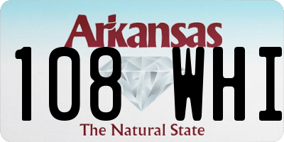 AR license plate 108WHI