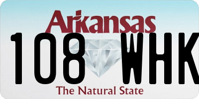 AR license plate 108WHK