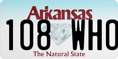 AR license plate 108WHO