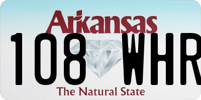 AR license plate 108WHR