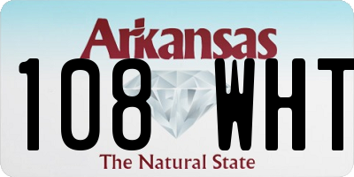 AR license plate 108WHT