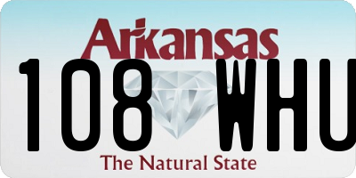 AR license plate 108WHU