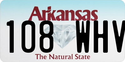 AR license plate 108WHV