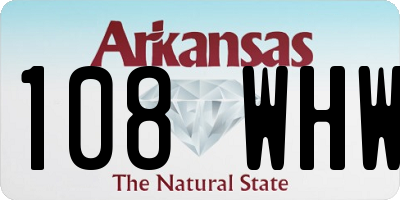 AR license plate 108WHW