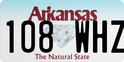 AR license plate 108WHZ