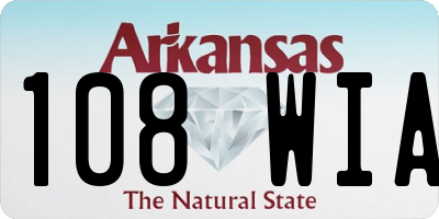 AR license plate 108WIA