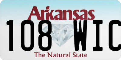 AR license plate 108WIC
