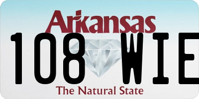 AR license plate 108WIE