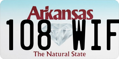 AR license plate 108WIF