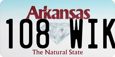 AR license plate 108WIK