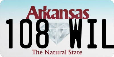 AR license plate 108WIL
