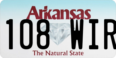 AR license plate 108WIR