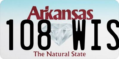 AR license plate 108WIS
