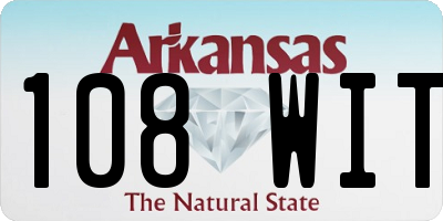 AR license plate 108WIT