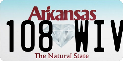 AR license plate 108WIV
