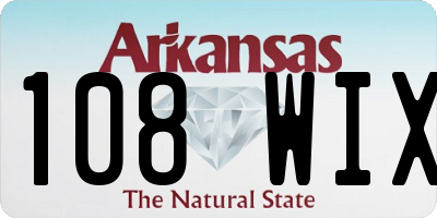 AR license plate 108WIX