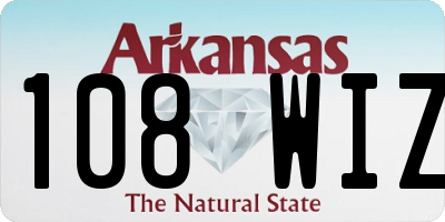 AR license plate 108WIZ
