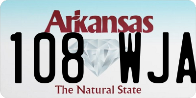 AR license plate 108WJA