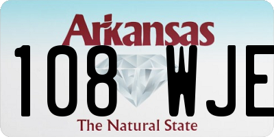 AR license plate 108WJE