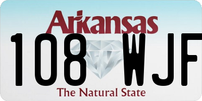 AR license plate 108WJF