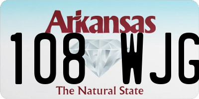 AR license plate 108WJG