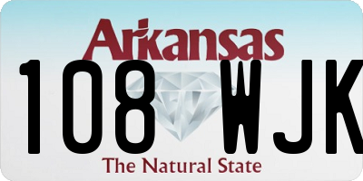 AR license plate 108WJK