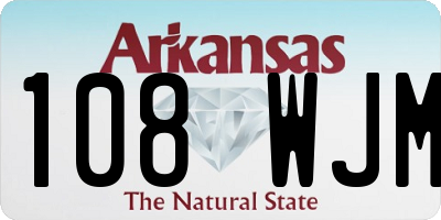 AR license plate 108WJM