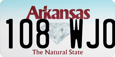 AR license plate 108WJO