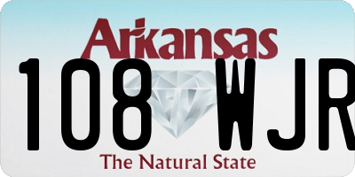 AR license plate 108WJR