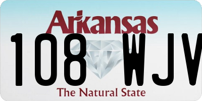 AR license plate 108WJV