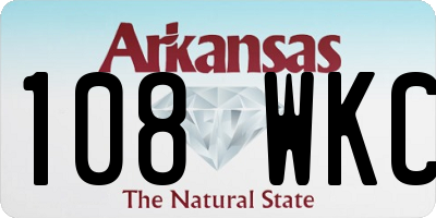 AR license plate 108WKC