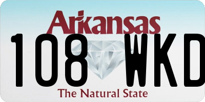 AR license plate 108WKD