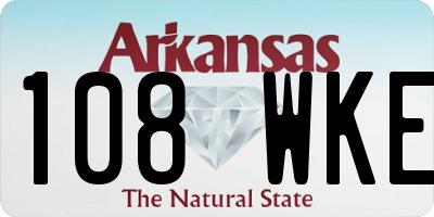AR license plate 108WKE