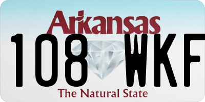 AR license plate 108WKF