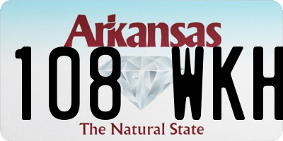 AR license plate 108WKH