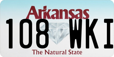 AR license plate 108WKI