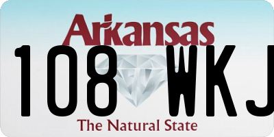 AR license plate 108WKJ