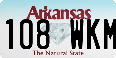 AR license plate 108WKM