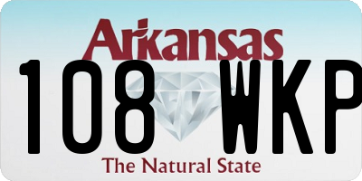AR license plate 108WKP